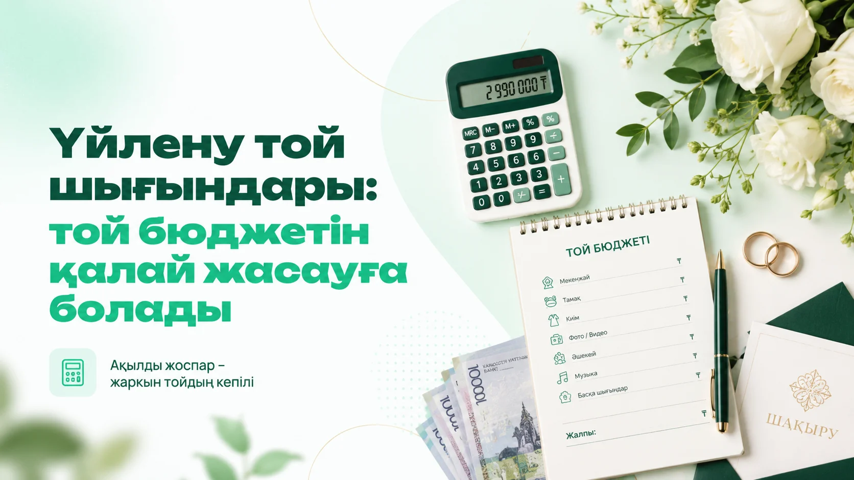 Үйлену той шығындары: Қазақстандағы той бюджетін қалай жасайды