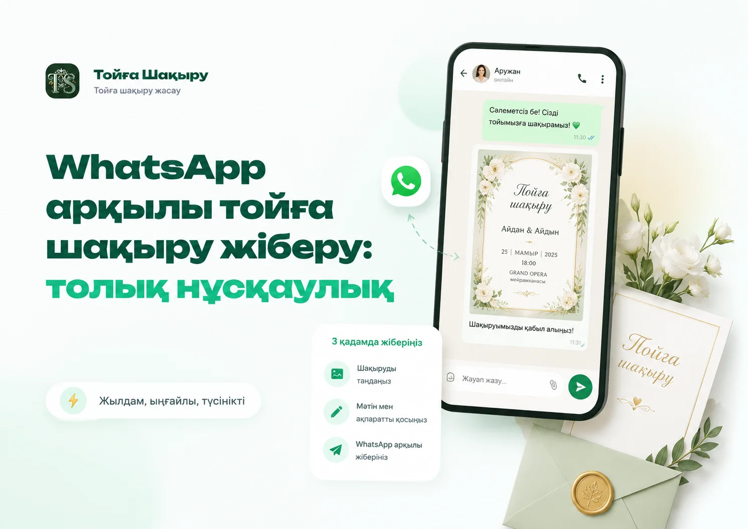 Как отправить приглашение на той через WhatsApp: полное руководство