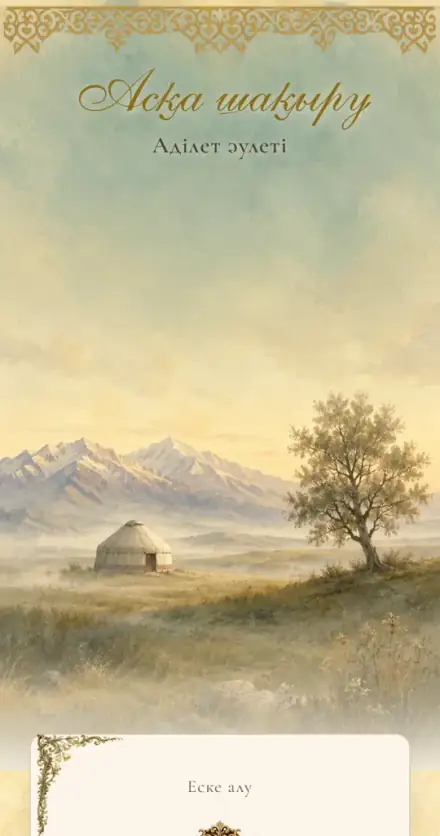 Ас шақыру шаблоны — As Steppe Gold